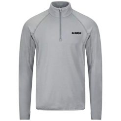 Bluza treningowa z długim rękawem CEP Compression Core Thermal. Szare bluzy męskie CEP, s, bez wzorów, z materiału, bez kaptura, do biegania. Za 326.00 zł.