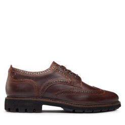 Półbuty Clarks. Brązowe eleganckie półbuty Clarks, wizytowe, bez zapięcia. Za 359.99 zł.