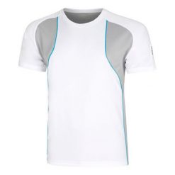 Koszulka tenisowa Fila Hudson. Białe koszulki sportowe męskie Fila, xl, bez wzorów, z materiału, bez kołnierzyka, bez ramiączek, tenisowe. Za 109.00 zł.
