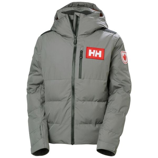 Damska kurtka narciarska z kapturem Helly Hansen Kvitfjell Race. Szare kurtki snowboardowe damskie Helly Hansen, bez wzorów, z kapturem, narciarskie. Za 1,613.00 zł.