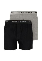 Bokserki z logo U-FREE. Czarne bokserki męskie Volcano, m, bez wzorów, z bawełny. Za 79.99 zł.