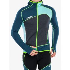 Bluza rozpinana męska Crazy Pull Resolution. Zielone bluzy męskie CRAZY, m, bez wzorów, bez kaptura, narciarskie. Za 786.99 zł.