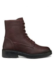 Geox Trzewiki D Swelen D665GH 81 C7357 Bordowy. Czerwone botki damskie Geox, ze skóry, bez obcasa, na płaskiej podeszwie, bez zapięcia. Za 549.99 zł.