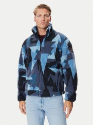 Napapijri Polar T-Fleeve Fz NP0A8AO4 Granatowy Loose Fit. Niebieskie bluzy męskie Napapijri, m, bez wzorów, z polaru, bez kaptura. Za 1,009.00 zł.