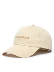 Tommy Hilfiger Czapka z daszkiem Tjm Script AM0AM14455 Kremowy. Białe rękawiczki męskie Tommy Hilfiger, bez wzorów, z bawełny. Za 129.99 zł.