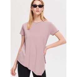 T-shirt z bawełny organicznej - Fioletowy. Fioletowe t-shirty damskie Reserved, l, bez wzorów, z bawełny, bez kołnierzyka. Za 79.99 zł.