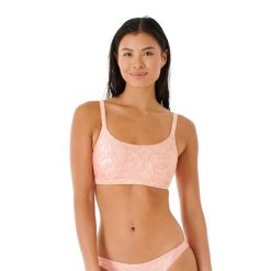 Góra od stroju kąpielowego Rip Curl Classic Surf D-Dd Crop 281. Brązowe bikini damskie Rip Curl, xs, bez wzorów. Za 79.99 zł.