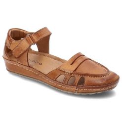 Brązowe Sandały Armodo Wygodne Obuwie Damskie. Brązowe sandały damskie Armodo, bez wzorów, bez obcasa, bez zapięcia. Za 269.00 zł.