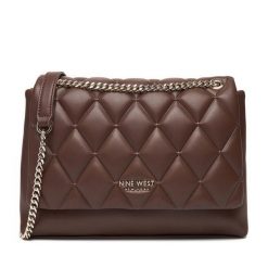 Torebka Nine West. Brązowe torebki do ręki damskie Nine West, bez wzorów, klasyczne, bez dodatków. Za 199.99 zł.