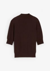 Sweter z golfem z miękką wełną. Czarne swetry damskie bonprix, na jesień, bez wzorów, ze skóry, bez kołnierzyka, bez ramiączek, bez kaptura. Za 219.99 zł.