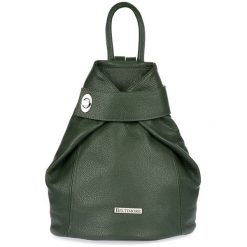 Plecak skórzany Beltimore T54 c. zielony. Zielone plecaki damskie bez wzorów, ze skóry, eleganckie. Za 285.99 zł.