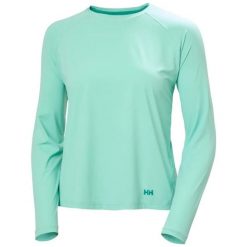 Bluza damska Helly Hansen Shine Solen Crew. Niebieskie bluzy damskie Helly Hansen, na lato, m, bez wzorów, z elastanu, bez kaptura. Za 314.00 zł.