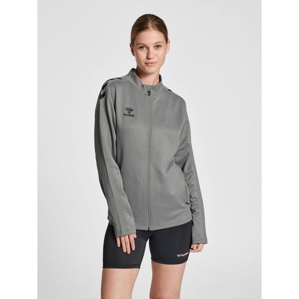 Bluza sportowa damska Hummel half zip Core XK. Szare bluzy damskie Hummel, xl, bez wzorów, z dresówki, bez kaptura, do piłki ręcznej. Za 202.00 zł.