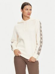 Guess Bluza V4YQ11 KB3P2 Beżowy Regular Fit. Brązowe bluzy damskie Guess, m, z aplikacjami, z bawełny, bez kaptura. Za 299.99 zł.