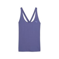 Damska luźna koszulka bez rękawów MOVE CLOUDSPUN PUMA Blue Crystal. Niebieskie koszulki sportowe damskie Puma, xl, bez wzorów, bez kołnierzyka, bez ramiączek. W wyprzedaży za 99.00 zł.