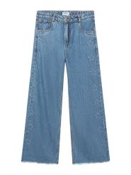 Mayoral Jeansy 6557 Niebieski Regular Fit. Niebieskie jeansy dla dziewczynek Mayoral, z bawełny. Za 159.99 zł.