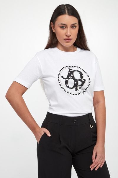 T-shirt damski Tammi JOOP!. T-shirty damskie JOOP!, s, bez wzorów, bez kołnierzyka. W wyprzedaży za 319.20 zł.