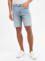 Levi's szorty jeansowe - 445 Mężczyźni Bawełna niebieski, 30. Niebieskie szorty męskie Levi's, na lato, m, bez wzorów, z bawełny, klasyczne. Za 229.95 zł.