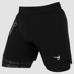 Spodenki treningowe męskie FUMETSU Icon Dual Layer Fight. Białe szorty męskie FUMETSU, l, bez wzorów, z materiału. Za 249.99 zł.