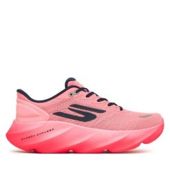 Buty do biegania Skechers. Czerwone obuwie sportowe damskie Skechers, bez wzorów, do biegania. Za 679.99 zł.