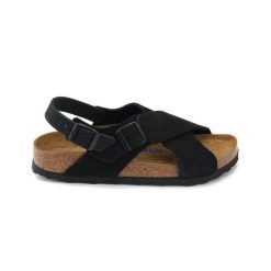 Damskie japonki krzyżujące się paski TULUM SFB. Czarne paski damskie Birkenstock, bez wzorów, z materiału. Za 612.00 zł.