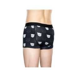Bielizna męska Happy Socks Trunk MJA87-9000. Niebieskia bokserki męskie Happy Socks, z motywem zwierzęcym, z materiału. Za 79.90 zł.