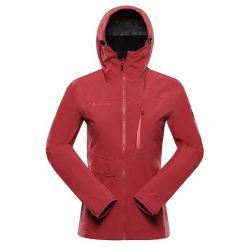 Kurtka damska trekkingowa wodoodporna 15.000 Alpine Pro Zarra 2. Czerwone kurtki sportowe damskie Alpine Pro, bez wzorów, bez kaptura, trekkingowe. W wyprzedaży za 939.00 zł.