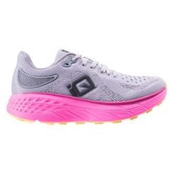 Buty do biegania IQ Rosero W 92800657336 szare. Szare obuwie sportowe damskie bez wzorów, z materiału, do biegania. Za 386.39 zł.