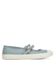Converse Baleriny Chuck Taylor All Star Dainty Mary Jane A11492C Niebieski. Niebieskie baleriny damskie Converse, bez wzorów, ze skóry, retro, bez obcasa. Za 219.99 zł.