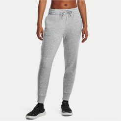 Spodnie damskie Under Armour Rival Fleece Joggers. Szare obuwie sportowe damskie Under Armour, xs, bez wzorów. Za 137.99 zł.