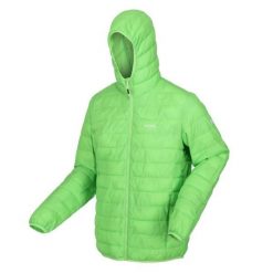 Kurtka turystyczna dla mężczyzn Hooded Hillpack z kapturem. Zielone kurtki męskie Regatta, m, bez wzorów, z poliamidu, trekkingowe. Za 139.99 zł.