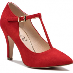 Półbuty CAPRICE - 9-24400-22 Red Suede 524. Czerwone półbuty damskie Caprice, ze skóry, eleganckie. Za 249.90 zł.