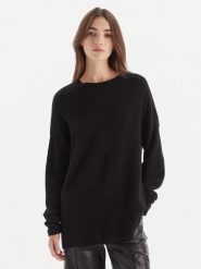 Patrizia Pepe Sweter 2K0326 K293 Czarny Regular Fit. Czarne swetry damskie Patrizia Pepe, bez wzorów, z syntetyku, bez kołnierzyka, bez ramiączek, bez kaptura. Za 919.99 zł.
