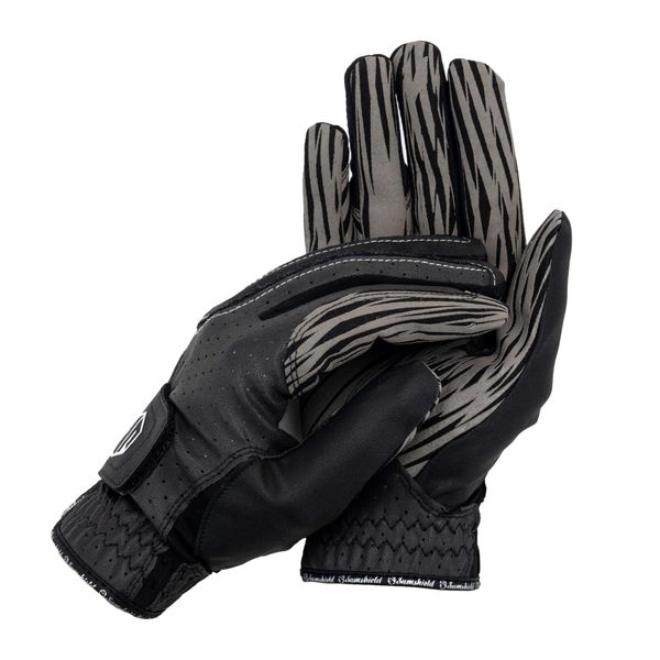 Rękawiczki jeździeckie Samshield V-Skin. Czarne rękawiczki dziecięce SAMSHIELD, bez wzorów. Za 149.99 zł.