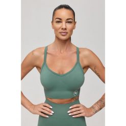 Stanik sportowy bezszwowy Rough Radical Seamless Classic Sports Bra. Zielone obuwie sportowe damskie ROUGH RADICAL, bez wzorów, na fitness i siłownię. W wyprzedaży za 111.92 zł.
