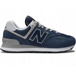 Buty Damskie New Balance Sportowe Sneakersy Granatowe Zamsz. Niebieskie obuwie sportowe damskie New Balance, bez wzorów, z zamszu. Za 499.00 zł.