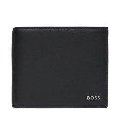 Portfel BOSS. Czarne portfele męskie Boss, bez wzorów. Za 384.99 zł.