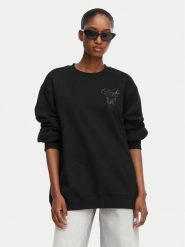 HUGO Bluza Classic Crew 50566576 Czarny Regular Fit. Czarne bluzy damskie Hugo, l, bez wzorów, z bawełny, bez kaptura. Za 424.99 zł.