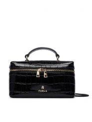 Furla Torebka Camelia Micro WE00625 BX4255 O6000 Czarny. Czarne torebki do ręki damskie Furla, bez wzorów, ze skóry, bez dodatków. Za 1,039.00 zł.