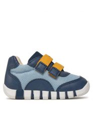 Geox Sneakersy B Iupidoo B3555C 01454 CE4F4 Granatowy. Niebieskie buty sportowe chłopięce Geox, bez wzorów, z materiału, bez zapięcia. Za 219.99 zł.