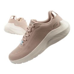 Buty sportowe damskie Skechers Bobs Squad Waves. Brązowe obuwie sportowe damskie Skechers, bez wzorów. Za 269.00 zł.