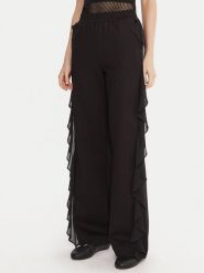 TWINSET Spodnie materiałowe 252LI2NCC Czarny Regular Fit. Czarne spodnie materiałowe damskie Twinset, xl, bez wzorów, z materiału. Za 719.99 zł.