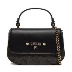 Torebka Guess. Czarne torebki do ręki damskie Guess, z aplikacjami, klasyczne, bez dodatków. Za 259.99 zł.