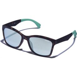 Okulary przeciwsłoneczne w kolorze brązowo-turkusowo-niebieskim. Brązowe okulary przeciwsłoneczne męskie marki Guess. W wyprzedaży za 150.95 zł.