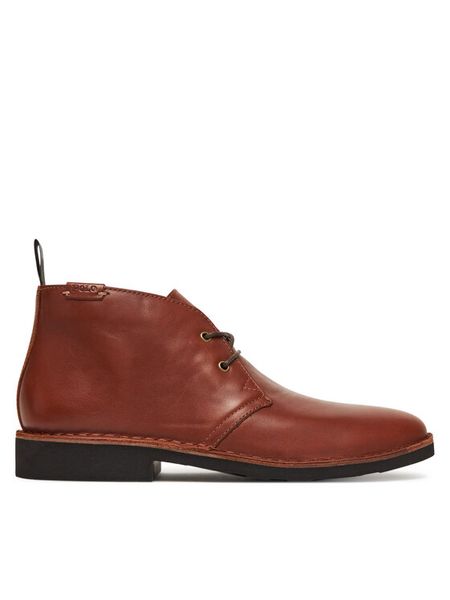 Polo Ralph Lauren Trzewiki Talan Leather Chukka Boot 812913548001 Brązowy. Brązowe botki męskie Polo Ralph Lauren, bez wzorów, ze skóry, bez zapięcia. Za 669.99 zł.
