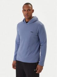 BOSS Longsleeve Waffle 50535885 Błękitny Regular Fit. Niebieskie bluzki z długim rękawem męskie Boss, l, bez wzorów, z syntetyku, bez kołnierzyka. Za 299.99 zł.