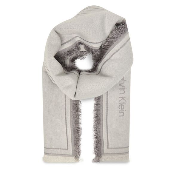 Chusta Calvin Klein. Szare szaliki i chusty damskie Calvin Klein, bez wzorów. Za 249.99 zł.