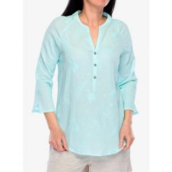 Koszula turystyczna damska Royal Robbins Oasis Tunic II 3/4 Sleeve. Zielone koszule damskie ROYAL ROBBINS, bez wzorów, casualowe, bez kołnierzyka, bez ramiączek. Za 361.99 zł.