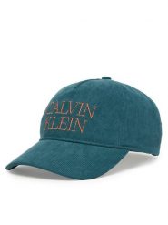 Calvin Klein Czapka z daszkiem Corduroy Graphic 5 Panel Cap LV04D5064G Granatowy. Niebieskie rękawiczki męskie Calvin Klein, bez wzorów, z bawełny. Za 189.99 zł.