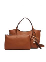 Guess Torebka HWBG97 35060 Brązowy jasny. Brązowe torebki do ręki damskie Guess, z aplikacjami, ze skóry, bez dodatków. Za 584.99 zł.